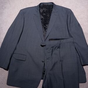 Jos A Bank reserve suit Ermenegildo Zegna Mens 54R/46R Windowpane Blazer Jacket